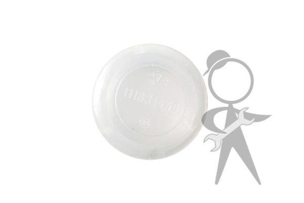 Door Hinge Mount Hole Cover, Clear Each