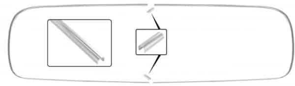 Molding Trim, Rear Window With Clips 58-64