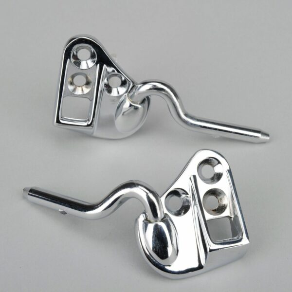 Top Lock Catch W/Visor Arm, Chrome