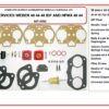 Carburetor Rebuild Kit, Weber IDF & HPMX 40/44/48 - Image 2