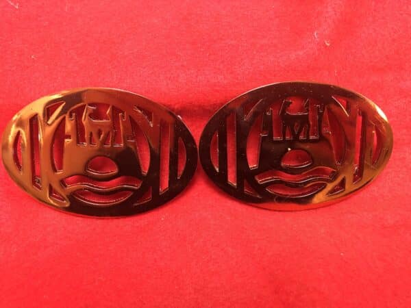 Horn Grill, Wolfsburg Bronze, Pair