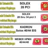 Carburetor Rebuild Kit, Weber IDF & HPMX 40/44/48 - Image 3