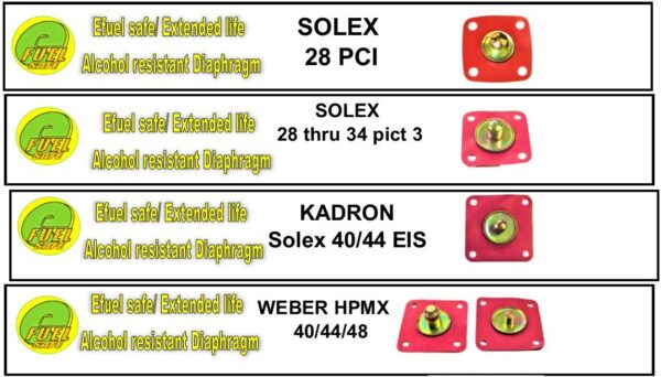 Carburetor Rebuild Kit, Weber IDF & HPMX 40/44/48 - Image 3