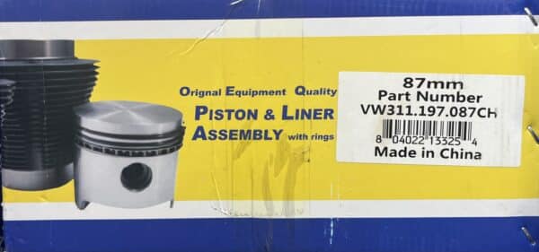 Pistons and Cylinders 87, 1600cc