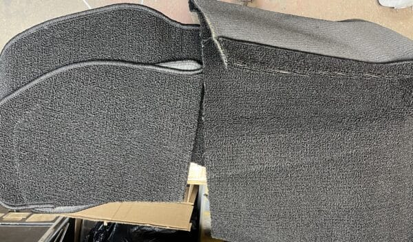 Carpet, Rear Cargo 3pc Black, Beetle Convertible 1956-1970 West Coast Metric - Image 2