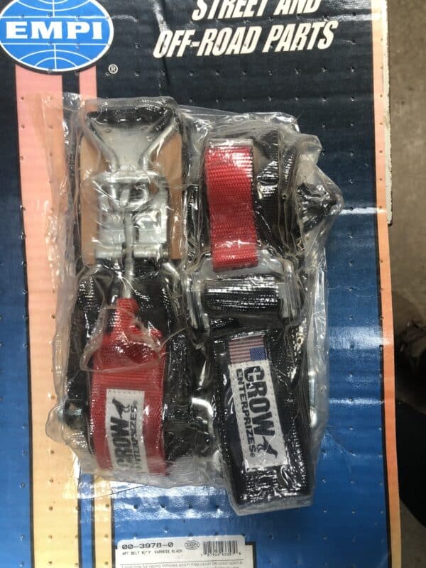 Seat Belt, 4 Point W/ Y Harness/ Black