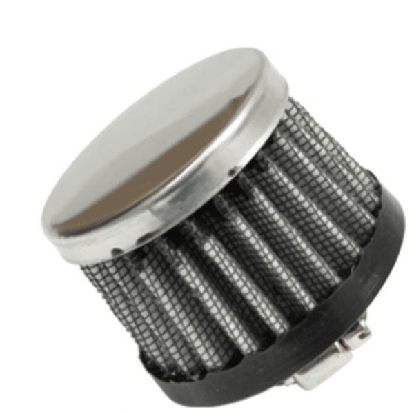 Oil Breather, 1/2" With Chrome Top, Center Hole