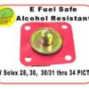 Diaphragm, Solex 28-34 Pic 3, Efuel Safe, Alcohol Resistant, Each
