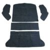 Carpet Kit, Rear Well 5pc. Grey Premiun Cutpile, Beetle 1965-1972