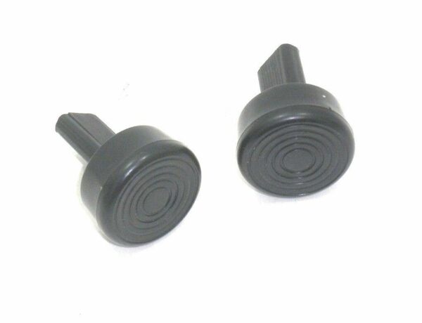 Knob, Seat Release, 1967-1971 Black. Pair