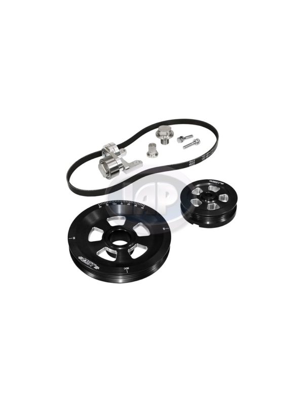 Crankshaft Pulley Serpentine Kit, Black
