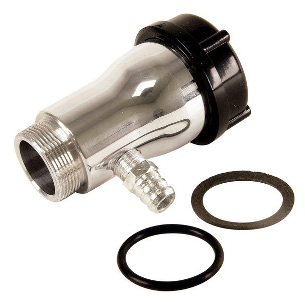 Vented Oil Filler Tube - Polished W/Plastic Cap