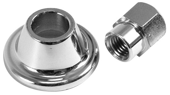 Chrome Alt/Gen Nut & Spacer, 2-Piece Set