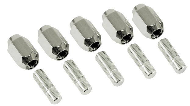 Lug Nuts & Studs Chr, 12Mm (5)