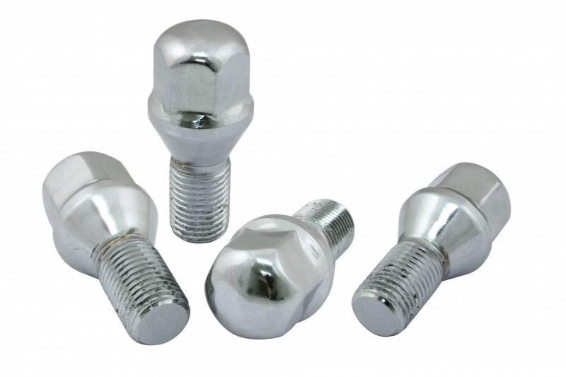 Chrome Lug Bolts, 14Mm, 4Pcs