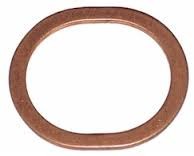 Exhaust Gasket Copper Oval Ea.