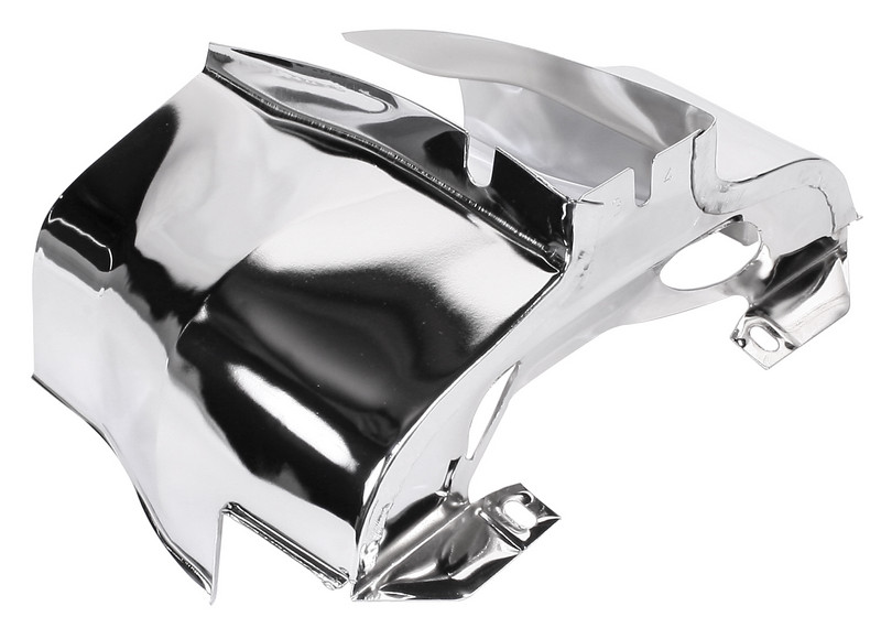 Off-Road Dual Port Shrouds, Chrome, Pair