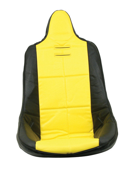 Seat Cover, Black/Yellow W/Square Pattern, Each