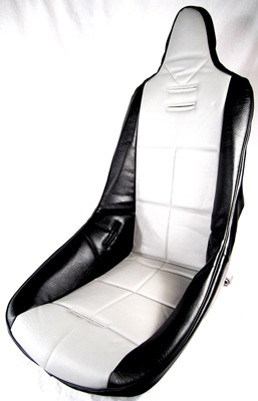 Seat Cover, Black/Grey W/Square Pattern, Each