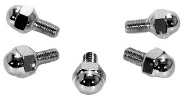 Chrome Lug Nut & Stud, 12Mm, 5Pcs