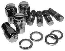 Chrome Lug Bolts, 14Mm, 4Pcs