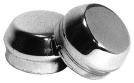 Chrome Dust Caps, Without Hole, Pair
