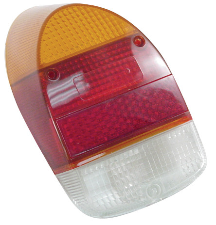 Lens, Tail Light, Red/Amber, Type 1 68-70, Each