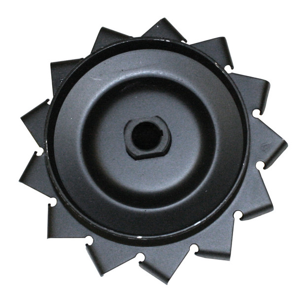 12-Volt Pulley, W/ Air Fins, Black